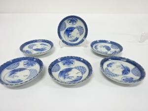 古伊万里　染付　小皿　6客